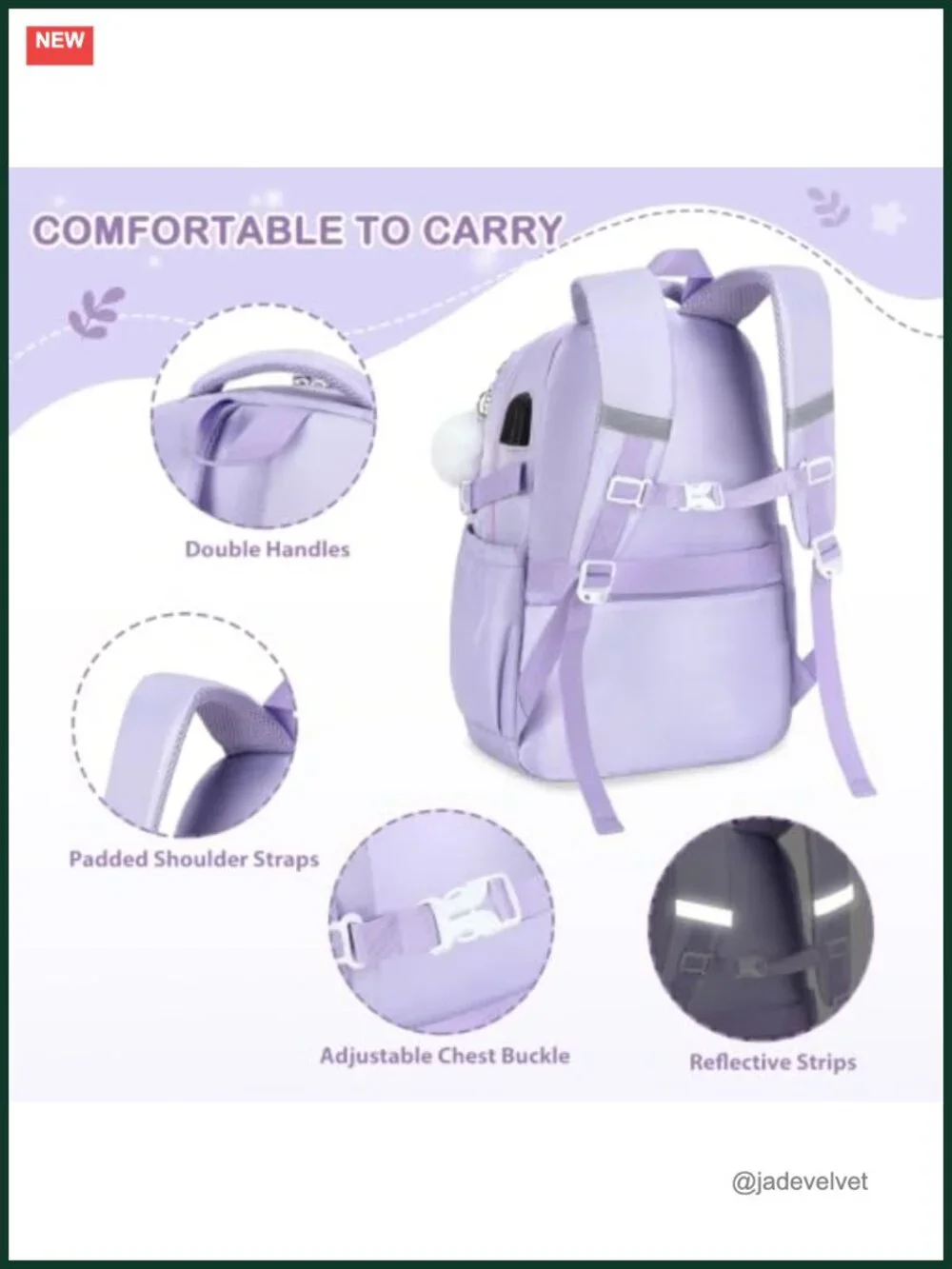 Laptop Backpack Set with Lunch Bag and Pencil Pouch, USB Charging Port, Water
